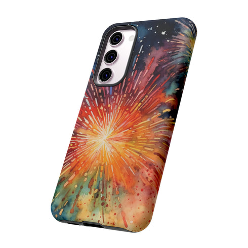 Summer Fireworks in Watercolor - Impact Resistant Phone Case